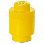 Cutie depozitare LEGO rotunda, 1x1, galben