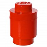 Cutie depozitare LEGO rotunda, 1x1, rosu