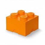 Cutie depozitare LEGO, 2x2, portocaliu