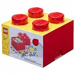 Cutie depozitare LEGO, 2x2, rosu