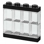 Cutie display minifigurine LEGO, 8 spatii, negru
