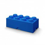 Cutie depozitare LEGO, 2x4, albastru inchis
