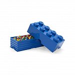 Cutie depozitare LEGO, 2x4, albastru inchis