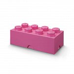 Cutie depozitare LEGO, 2x4, roz inchis