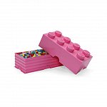 Cutie depozitare LEGO, 2x4, roz inchis