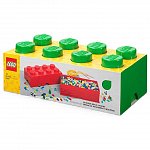 Cutie depozitare LEGO, 2x4, verde inchis
