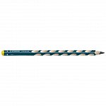 Creion grafit Stabilo, HB, ergonomic, stangaci, EASYgraph 321, albastru