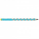 Creion grafit Stabilo, HB, ergonomic, stangaci, EASYgraph 321, bleu