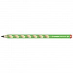Creion grafit Stabilo, HB, ergonomic, dreptaci, EASYgraph 322, verde