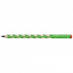 Creion grafit Stabilo, HB, ergonomic, dreptaci, EASYgraph 322, verde