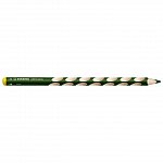 Creion colorat Stabilo EASYcolors, pentru stangaci, verde