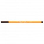 Liner Stabilo Point 88, 0.4mm, negru pamant