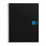 Caiet cu spira A5, 80 file, matematica, 2 perforatii, PP, MiquelRius The Originals, albastru