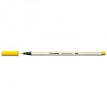 Marker varf pensula Stabilo Pen 68 Brush, galben