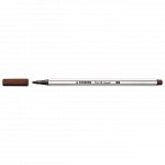 Marker varf pensula Stabilo Pen 68 Brush, maro