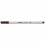 Marker varf pensula Stabilo Pen 68 Brush, maro