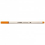 Marker varf pensula Stabilo Pen 68 Brush, portocaliu