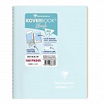 Caiet cu spira A5, 80 file, 90 g-mp, dictando, coperta PP, Koverbook, Blush Ice Blue