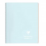 Caiet cu spira A5, 80 file, 90 g-mp, dictando, coperta PP, Koverbook, Blush Ice Blue