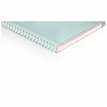 Caiet cu spira A5, 80 file, 90 g-mp, dictando, coperta PP, Koverbook, Blush Ice Blue