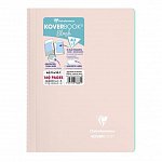 Caiet cu spira A4, 80 file, 90 g-mp, dictando, coperta PP, Koverbook, Blush Pink