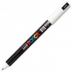 Marker cu vopsea Posca UNI PC-1MR, 0.7 mm, alb