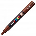 Marker cu vopsea Posca UNI PC-1M, 0.7 mm, maro