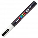 Marker cu vopsea Posca UNI PC-3M, 9 - 13 mm, alb