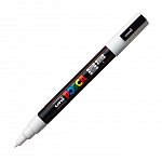 Marker cu vopsea Posca UNI PC-3M, 9 - 13 mm, alb