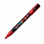 Marker cu vopsea Posca UNI PC-3M, 9 - 13 mm, rosu