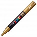 Marker cu vopsea Posca UNI PC-1M, 0.7 mm, auriu