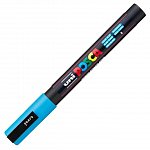 Marker cu vopsea Posca UNI PC-3M, 9 - 13 mm, blue