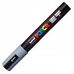 Marker cu vopsea Posca UNI PC-5M, 1.8 - 2.5 mm, gri