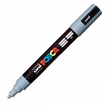 Marker cu vopsea Posca UNI PC-5M, 1.8 - 2.5 mm, gri