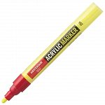 Marker acrilic, Amsterdam, varf M, reflex yellow