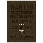 Caiet A5, 60 file, 75 g-mp, dictando, coperta tare, Mar Mar, Wanted