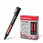 Marker permanent ErichKrause P500, varf tesit, negru