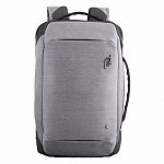 Rucsac laptop Herlitz BaGz Office, 15", 1 compartiment, ultra-slim, buzunar frontal, gri