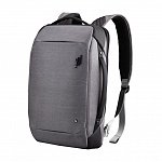 Rucsac laptop Herlitz BaGz Office, 15", 1 compartiment, ultra-slim, buzunar frontal, gri