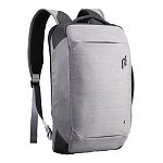 Rucsac laptop Herlitz BaGz Office, 15", 1 compartiment, ultra-slim, buzunar frontal, gri