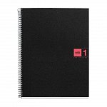 Caiet cu spira A5, 80 file, matematica, PP, MiquelRius The Originals, rosu