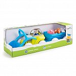 Tractor culori vesele cu remorca si animalute Viking Toys Midi