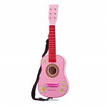 Chitara Roz cu flori, New Classic Toys