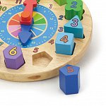 Puzzle lemn New Classic Toys - Ceas