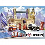 Puzzle Londra, 100 piese, Ravensburger