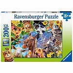Puzzle Portret cu animale, 200 piese, Ravensburger