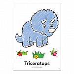 Carte de colorat cu activitati in limba engleza si abtibilduri - Dinozaur, Orchard Toys
