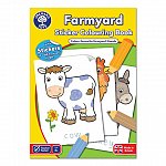 Carte de colorat cu activitati in limba engleza si abtibilduri - Ferma, Orchard Toys
