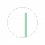 Caiet cu spira A5, 80 file, puncte, 2 perforatii, MiquelRius Emotions, menta