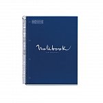 Caiet cu spira A5, 120 file, matematica, 5 subiecte, 2 perforatii, MiquelRius Emotions, navy
